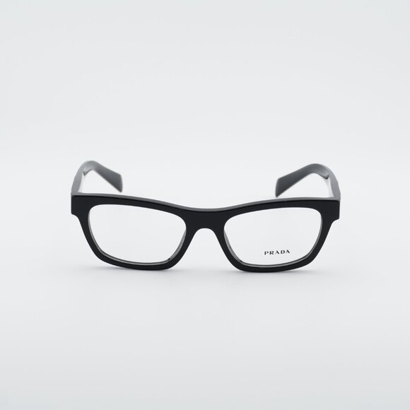 Prada PRB01V 16K1O1 Eyeglasses Shiny Black 54mm Cat Eye Frame - Picture 2 of 9